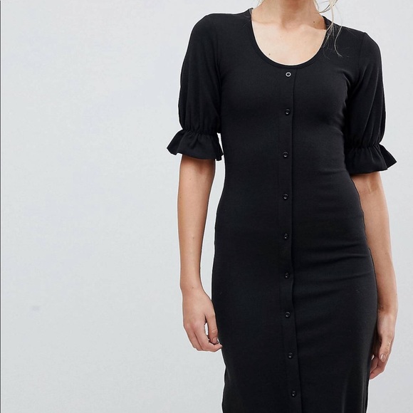 Fashion Union Dresses & Skirts - Fashion Union (ASOS) Tall Midi Black Dress